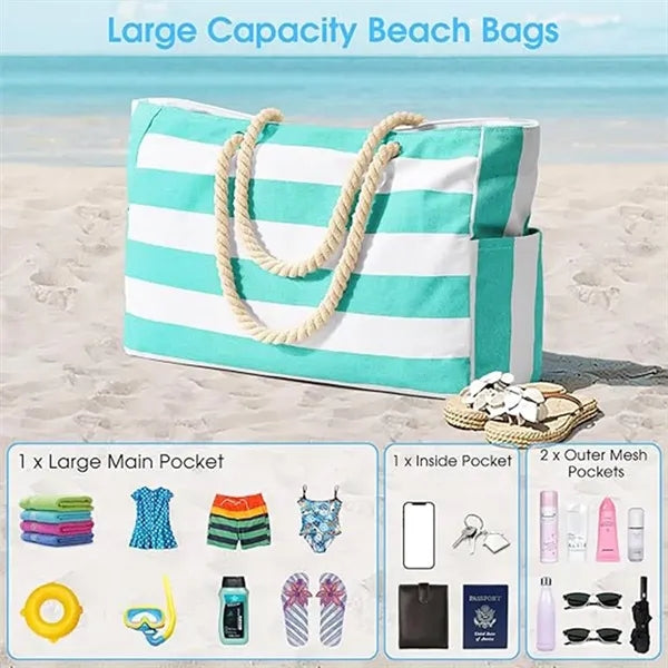 Large Waterproof Beach Tote Bag
