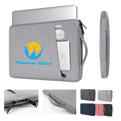 Zippered Shockproof Waterproof Dual-Layer Laptop Pouch Bag