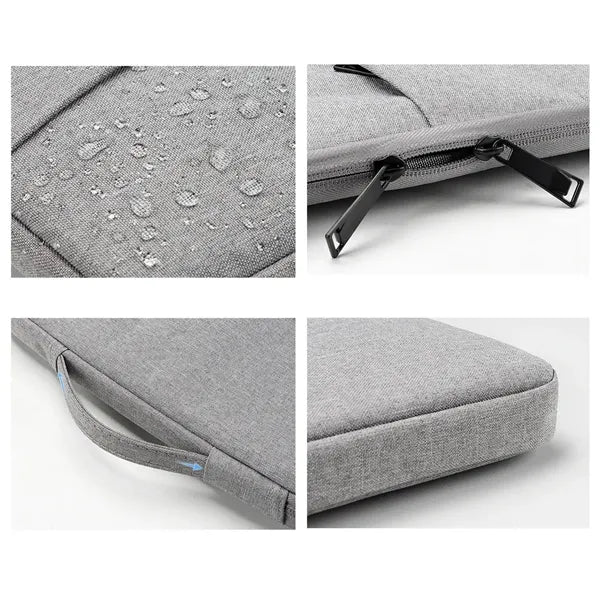 Zippered Shockproof Waterproof Dual-Layer Laptop Pouch Bag