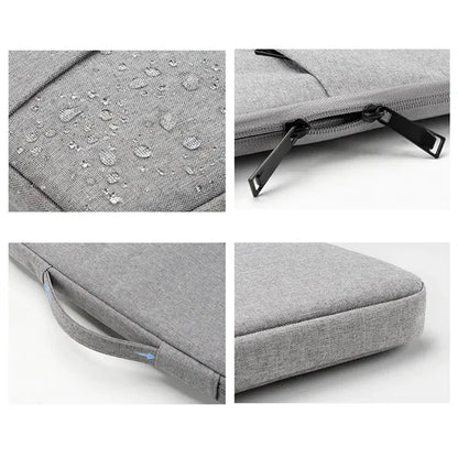 Zippered Shockproof Waterproof Dual-Layer Laptop Pouch Bag