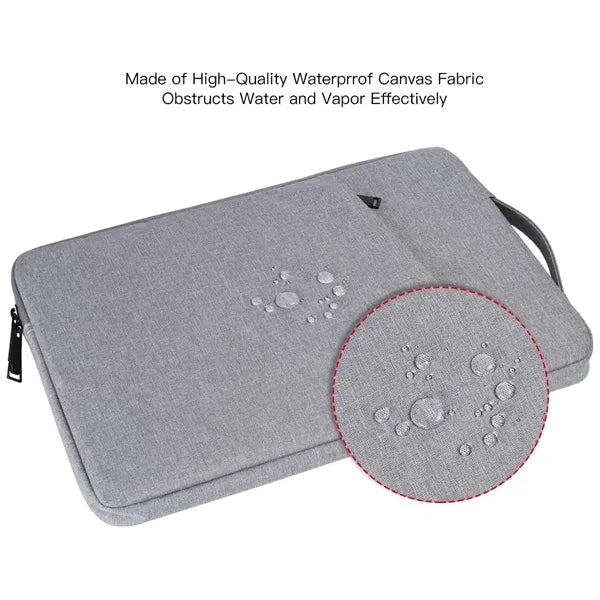 Zippered Shockproof Waterproof Dual-Layer Laptop Pouch Bag