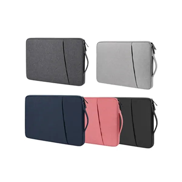 Zippered Shockproof Waterproof Dual-Layer Laptop Pouch Bag