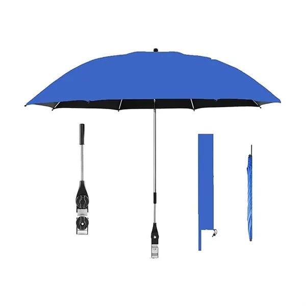 Outdoor Beach Parasol Detachable Clamp Umbrella W/Pouch