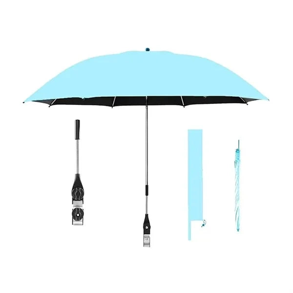 Outdoor Beach Parasol Detachable Clamp Umbrella W/Pouch