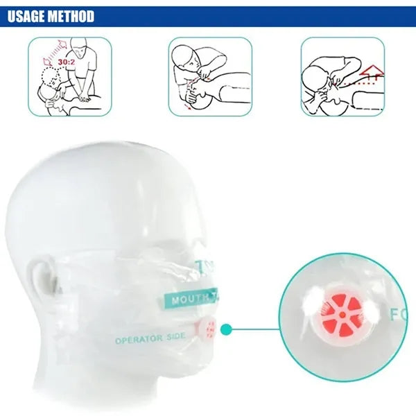 CPR Face Shield Mask With Keychain