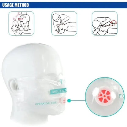 CPR Face Shield Mask With Keychain