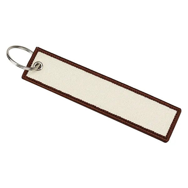 Fabric Embroidered Flight Keytag Keychain