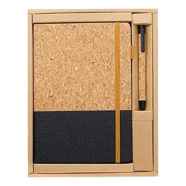 Eco Friendly Cork Notebook And Pen Set With Custom Logo