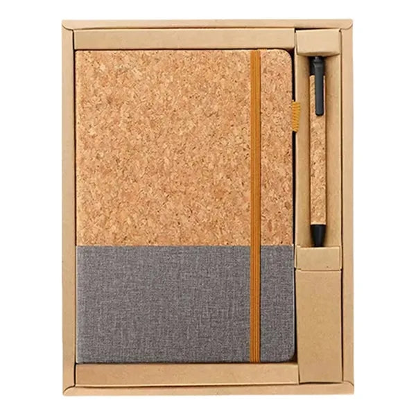 Eco Friendly Cork Notebook And Pen Set With Custom Logo