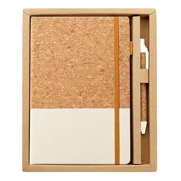 Eco Friendly Cork Notebook And Pen Set With Custom Logo