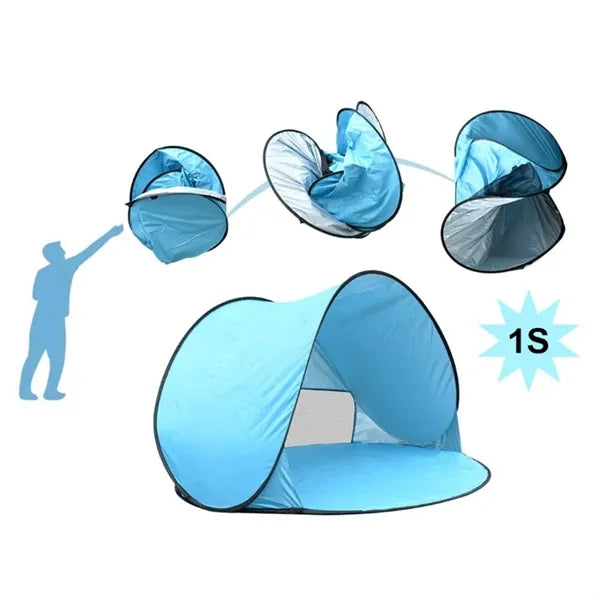 Portable Pop-Up Beach Tent with UV Protection