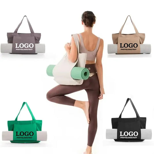 Yoga Tote Bag With Mat Carrier