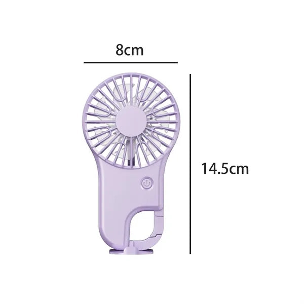 Portable USB Rechargeable Clip-On Mini Fan