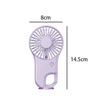 Portable USB Rechargeable Clip-On Mini Fan