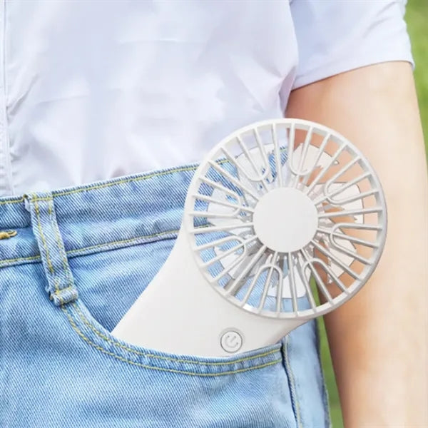 Portable USB Rechargeable Clip-On Mini Fan