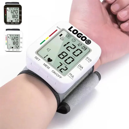 Digital Wrist Blood Pressure Monitor With Large LCD Display
