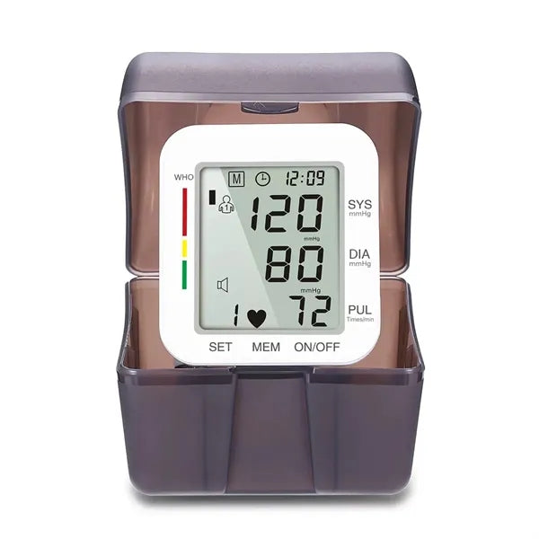 Digital Wrist Blood Pressure Monitor With Large LCD Display