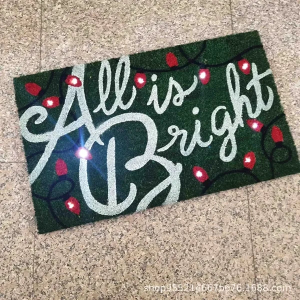 LED Light-Up Music Sound-Controlled Coir Doormat