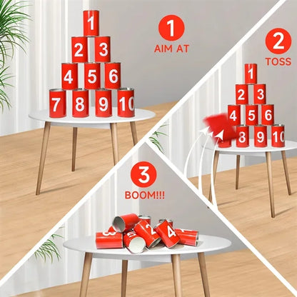 Tin Can Toss Game Set