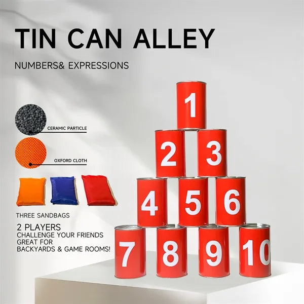 Tin Can Toss Game Set
