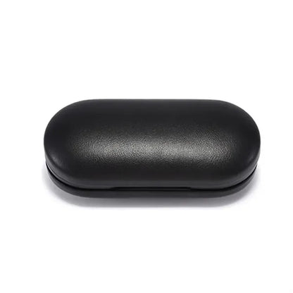 Double Layer Dual Purpose Glasses Case With Tweezers Mirror