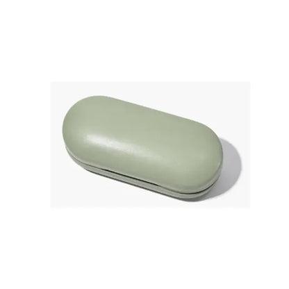 Double Layer Dual Purpose Glasses Case With Tweezers Mirror