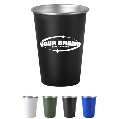 16oz. Portable Outdoor Stainless Steel Camping Beer Cup