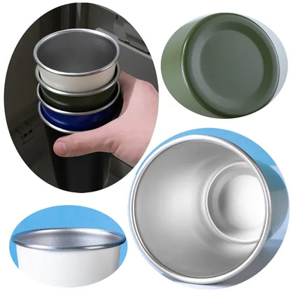 16oz. Portable Outdoor Stainless Steel Camping Beer Cup