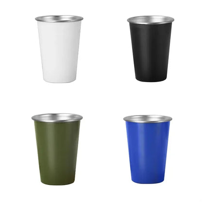 16oz. Portable Outdoor Stainless Steel Camping Beer Cup