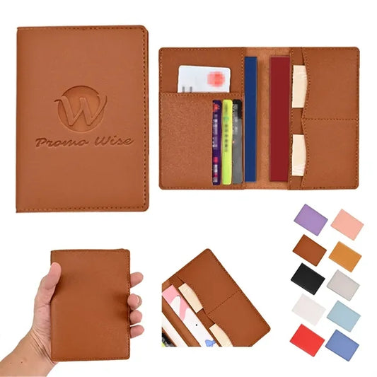 Large-Capacity Multi-Card Slot PU Leather Passport Holder