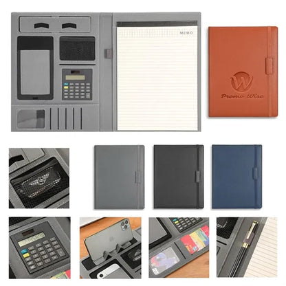 A4 Multifunctional Magnetic Folder With Calculator Notepad