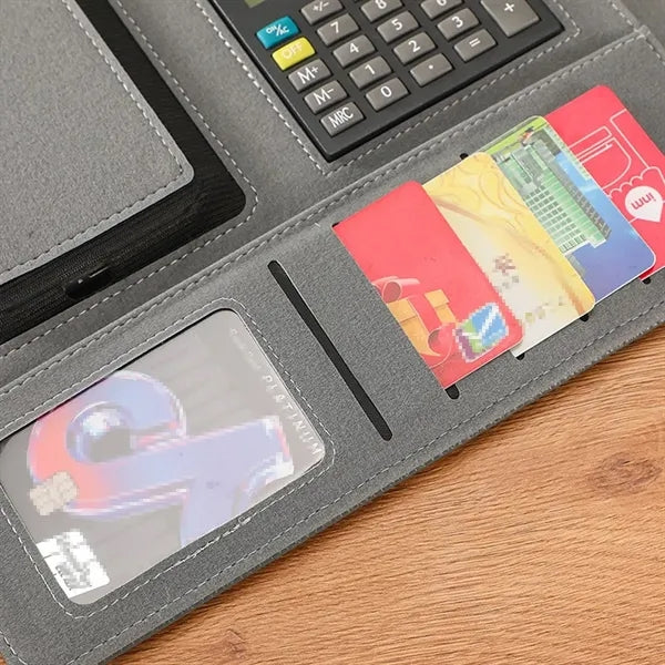 A4 Multifunctional Magnetic Folder With Calculator Notepad
