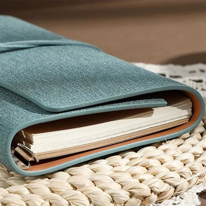 A6 Loose-Leaf Leather Notebook With Replaceable Inner Core