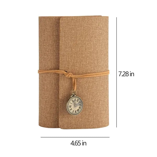 A6 Loose-Leaf Leather Notebook With Replaceable Inner Core