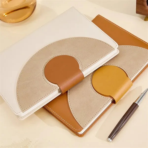 A5 Leather Buckle Notebook Set With Pen Replacement Refill