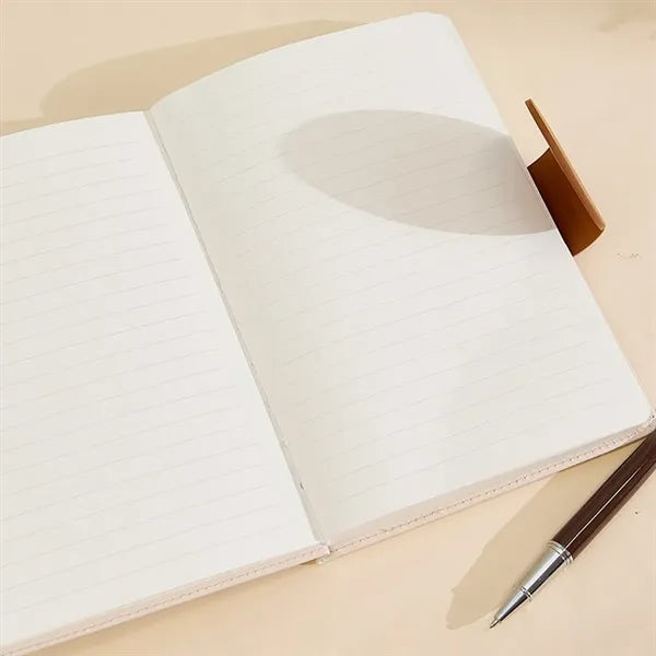 A5 Leather Buckle Notebook Set With Pen Replacement Refill