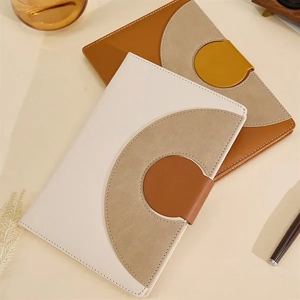 A5 Leather Buckle Notebook Set With Pen Replacement Refill
