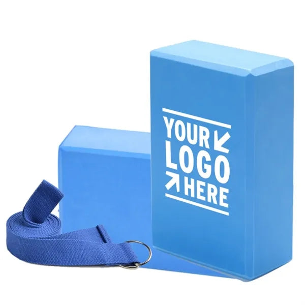 Yoga Block And Strap Set