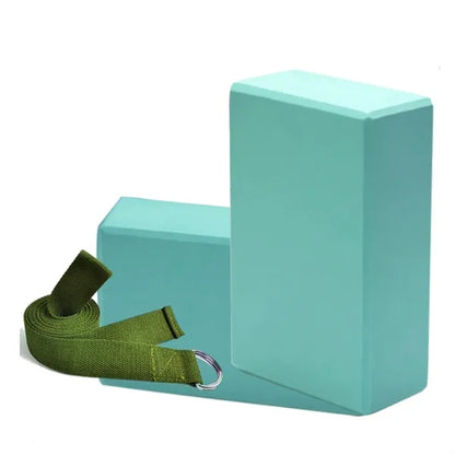 Yoga Block And Strap Set