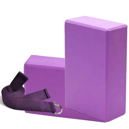 Yoga Block And Strap Set