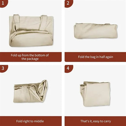 Canvas Tote Bag With Yoga Mat Carrier Pocket
