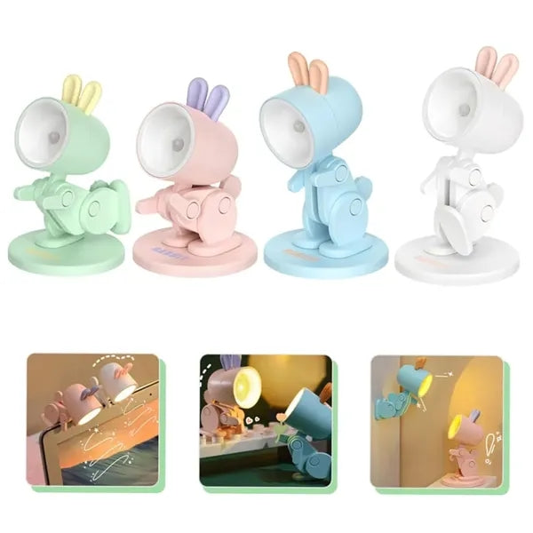 Mini Rabbit LED Adjustable Desk Lamp Foldable Magnetic