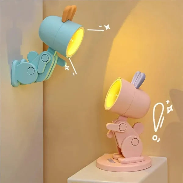Mini Rabbit LED Adjustable Desk Lamp Foldable Magnetic