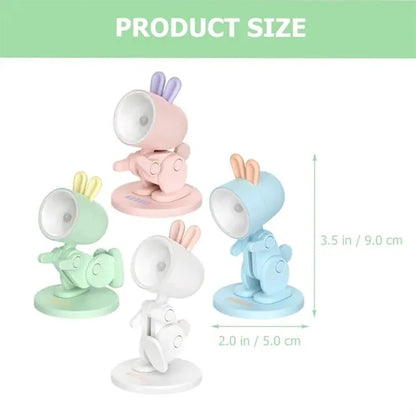 Mini Rabbit LED Adjustable Desk Lamp Foldable Magnetic