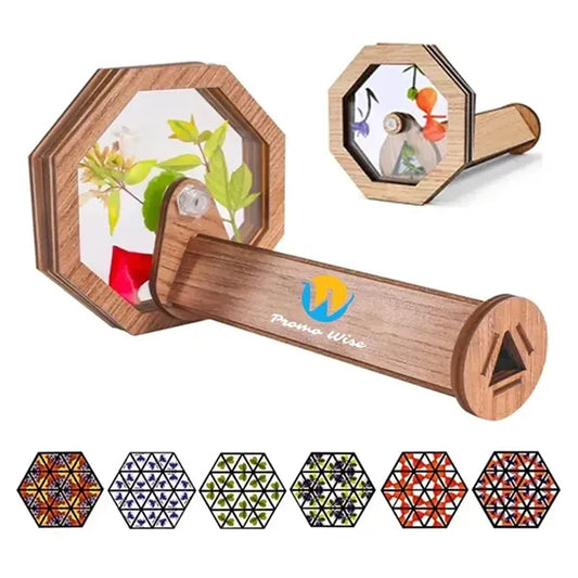DIY Wooden Rotating Kaleidoscope Set Children's Outdoor Toys