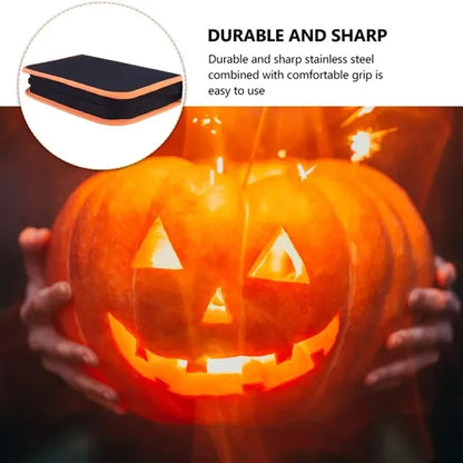 Halloween Pumpkin Carving Knife 14-Piece Set With Tool Bag