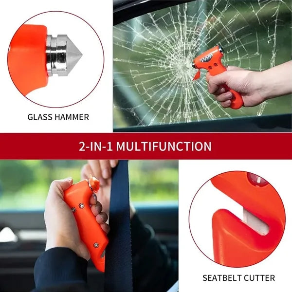 Two-In-One Solid Escape Car Window Breaking Safety Hammer