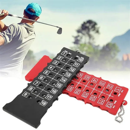 Portable Golf Bar 18 Hole Scoring Device With Keychain