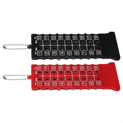 Portable Golf Bar 18 Hole Scoring Device With Keychain