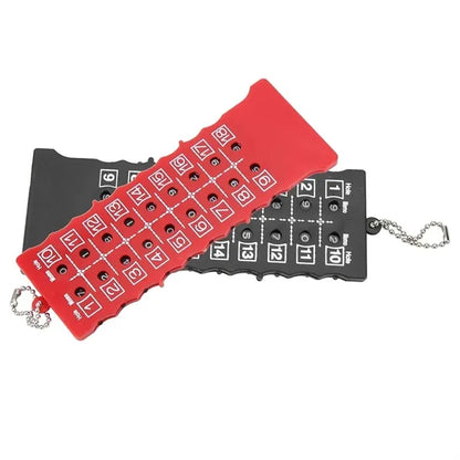 Portable Golf Bar 18 Hole Scoring Device With Keychain